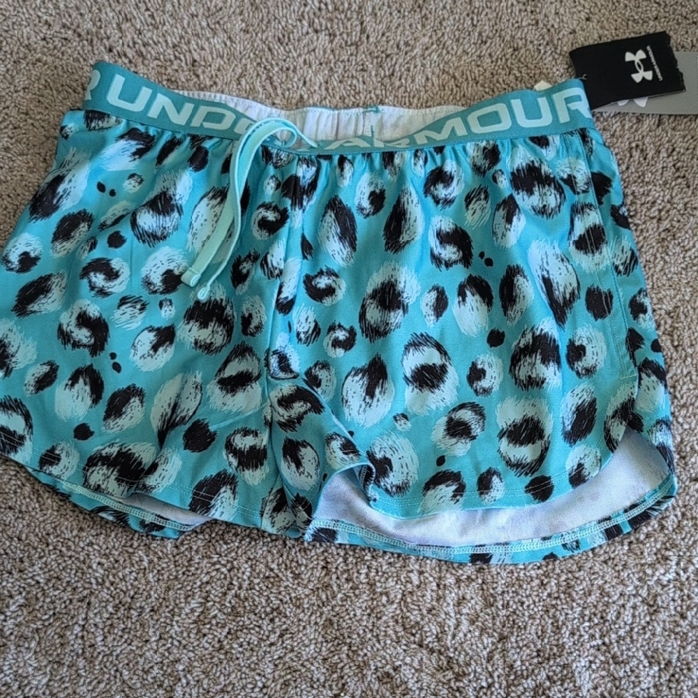 Under Armour Blue and Black Athletic Shorts